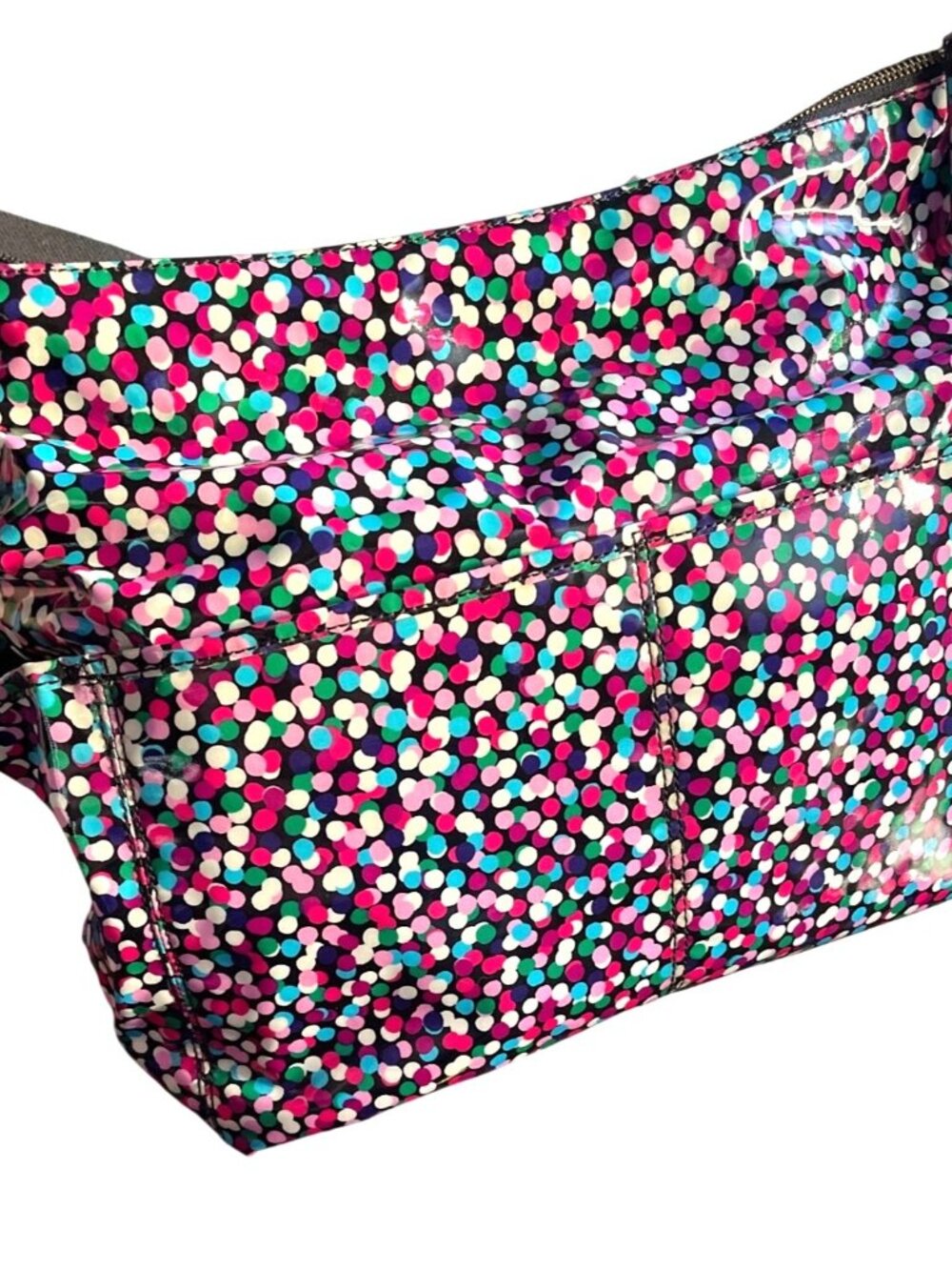 Kate Spade New York Dance Party Polka Dot Serena Baby Bag Changing Pad Dust Bag - Picture 8 of 16